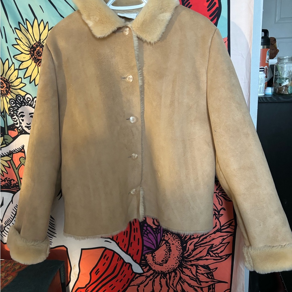 Tan Shearling Women's Jacket